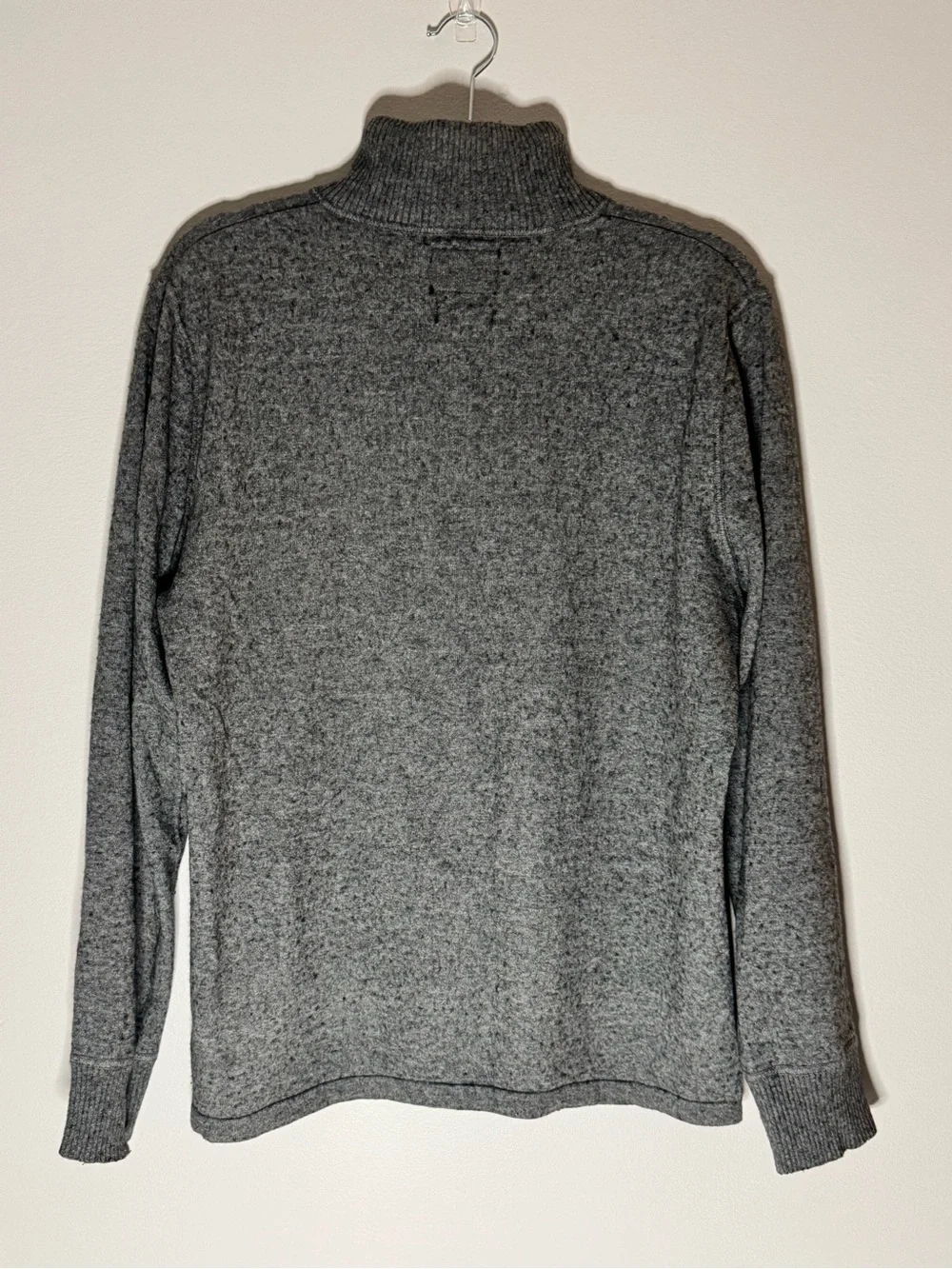 The North Face Mt. Tam 1/4 Zip Sweater gray Wool Blend Men's Size M